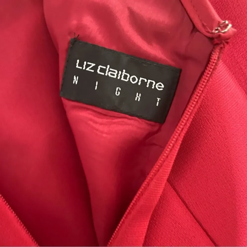 Liz Claiborne NIGHT Red Dress Size 4